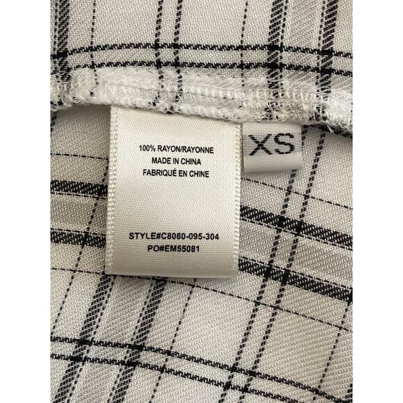 Anthropologie Cloth & Stone Plaid Button-Down Shirt Dress Frayed Hem - Picture 5 of 8